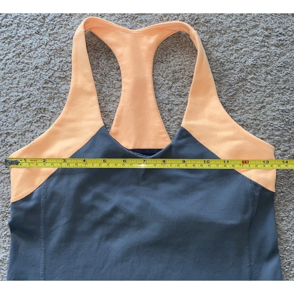 LULULEMON INNER STRENGTH‎ TANK IN lolo Multicolored SIZE 6 Racerback